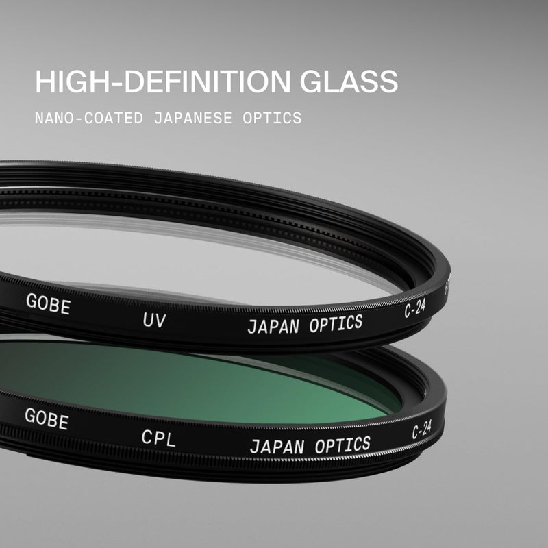 GOBE مجموعة فلتر عدسة Gobe 67mm UV + استقطابي دائري (CPL) - Image 2